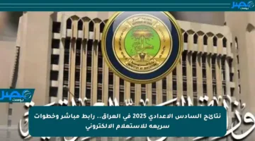 نتائج السادس الإعدادي 2025 في العراق.. رابط مباشر وخطوات سريعة للاستعلام الإلكتروني